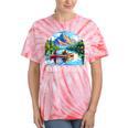 Queen Of The Canoe Canoeing Tie-Dye T-Shirts Coral Tie-Dye