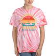Never Underestimate An Old Man With a Canoe Retro Sleeveless Tie-Dye T-Shirts Coral Tie-Dye