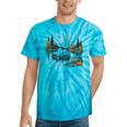Canoe Ghost Camping Ghost Lake Halloween Spooky Fall Camping Tie-Dye T-Shirts Turquoise Tie-Dye