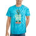 Canoe Hair Club Paddling Retro Comfort Colors Crop Top Tie-Dye T-Shirts Turquoise Tie-Dye