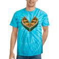 Canoe Heart Cute Minimalist Paddling Adventure Tie-Dye T-Shirts Turquoise Tie-Dye