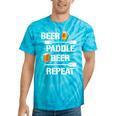 Canoe Kayak Tees Beer Paddle Repeat T-Shirt Tie-Dye T-Shirts Turquoise Tie-Dye