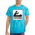 Cool Outdoor Water Sport Canoe Raglan Baseball Tee Tie-Dye T-Shirts Turquoise Tie-Dye