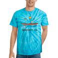 Monterey California Kayak Canoe Paddling Outdoor Tie-Dye T-Shirts Turquoise Tie-Dye