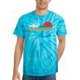Paddling Canoe Retro Vintage For Canoeists And Paddle Tie-Dye T-Shirts Turquoise Tie-Dye