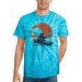 Women's Kayaking Sloth Kayak Kayaker Canoe Paddling Tie-Dye T-Shirts Turquoise Tie-Dye
