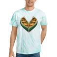 Canoe Heart Cute Minimalist Paddling Adventure Tie-Dye T-Shirts Mint Tie-Dye