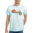 Canoe Retro Vintage Sunset Rainbow Raglan Baseball Tee Tie-Dye T-Shirts Mint Tie-Dye