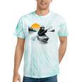 Kayaking Bear Retro Sunset Paddling Canoe Outdoor Adventure Tie-Dye T-Shirts Mint Tie-Dye