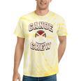 Canoe Crew Paddling Team Retro Graphic Tie-Dye T-Shirts Yellow Tie-Dye