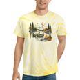Canoe Ghost Camping Ghost Lake Halloween Spooky Fall Camping Tie-Dye T-Shirts Yellow Tie-Dye