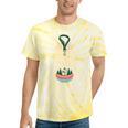 Canoe Hair Club Paddling Retro Comfort Colors Crop Top Tie-Dye T-Shirts Yellow Tie-Dye