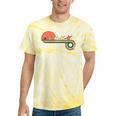 Canoe Retro Vintage Sunset Rainbow Raglan Baseball Tee Tie-Dye T-Shirts Yellow Tie-Dye