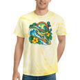 Green Sea Turtle Surfs Past a Canoe Paddle Sleeveless Tie-Dye T-Shirts Yellow Tie-Dye Green Sea Turtle Surfs Past a Canoe Paddle Sleeveless Tie-Dye T-Shirts Yellow Tie-Dye