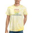 It's A Good Day For Canoeing Retro 70s Vintage Distressed Raglan Baseball Tee Tie-Dye T-Shirts Yellow Tie-Dye