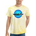 Kai Outrigger Canoe Hawaii Aloha State Paddling Retro Tie-Dye T-Shirts Yellow Tie-Dye