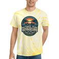 National Park Voyageurs Retro Sunset Canoe Paddling Badge Tie-Dye T-Shirts Yellow Tie-Dye