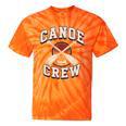 Canoe Crew Paddling Team Retro Graphic Tie-Dye T-Shirts Orange Tie-Dye