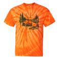 Canoe Ghost Camping Ghost Lake Halloween Spooky Fall Camping Tie-Dye T-Shirts Orange Tie-Dye