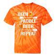 Canoe Kayak Tees Beer Paddle Repeat T-Shirt Tie-Dye T-Shirts Orange Tie-Dye