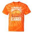 Canoe Old Man Sleeveless Tie-Dye T-Shirts Orange Tie-Dye