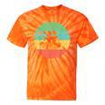 Canoeing Shirt Vintage Retro Canoe Tie-Dye T-Shirts Orange Tie-Dye