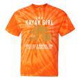 Cool Kayak For Women Girls Kayaker Canoe Kayaking Paddle Oar Tie-Dye T-Shirts Orange Tie-Dye