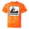 Cool Outdoor Water Sport Canoe Raglan Baseball Tee Tie-Dye T-Shirts Orange Tie-Dye
