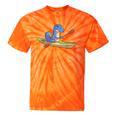 Kayak T Rex Dinosaur Canoe Shirt Kayak For Children Tie-Dye T-Shirts Orange Tie-Dye