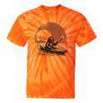 Kayaking Sloth Kayak Kayaker Canoe Paddling Tie-Dye T-Shirts Orange Tie-Dye