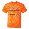 Monterey California Kayak Canoe Paddling Outdoor Tie-Dye T-Shirts Orange Tie-Dye