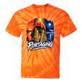 Portaging Canoe Wilderness Adventure Scenic Graphic Tie-Dye T-Shirts Orange Tie-Dye