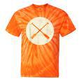 Retro Vintage Canoe Paddles Crossing Canoe & Kayaking Tie-Dye T-Shirts Orange Tie-Dye