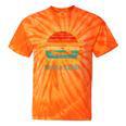 Never Underestimate An Old Man With a Canoe Retro Sleeveless Tie-Dye T-Shirts Orange Tie-Dye