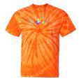 Women's Kayaking Heartbeat Tie Dye Canoe Boating Kayaks Tie-Dye T-Shirts Orange Tie-Dye