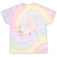 Camp Canoe Repeat Outdoor Adventure Tie-Dye T-Shirts Hazy Rainbow Tie-Dye