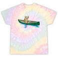 Canadian Canoe Yoke Canoeing Raglan Baseball Tee Tie-Dye T-Shirts Hazy Rainbow Tie-Dye