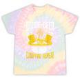 Canoe Beer Campfire Repeat Kayak Canoe Tie-Dye T-Shirts Hazy Rainbow Tie-Dye