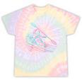 Canoe Canoeing Kayak Paddling Canoeist Raglan Baseball Tee Tie-Dye T-Shirts Hazy Rainbow Tie-Dye