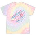 Canoe Canoeing Kayak Paddling Canoeist Tie-Dye T-Shirts Hazy Rainbow Tie-Dye