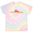 Canoe Canoeing Retro Vintage Canoeing Tie-Dye T-Shirts Hazy Rainbow Tie-Dye