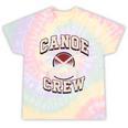 Canoe Crew Paddling Team Retro Graphic Tie-Dye T-Shirts Hazy Rainbow Tie-Dye