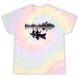 Canoe Silhouette Forest Lake Reflection Tie-Dye T-Shirts Hazy Rainbow Tie-Dye Canoe Silhouette Forest Lake Reflection Tie-Dye T-Shirts Hazy Rainbow Tie-Dye