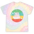 Canoeing Shirt Vintage Retro Canoe Tie-Dye T-Shirts Hazy Rainbow Tie-Dye