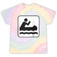 Cool Outdoor Water Sport Canoe Raglan Baseball Tee Tie-Dye T-Shirts Hazy Rainbow Tie-Dye