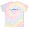 Kayaking Heartbeat Shirt Cool Canoe Boating Kayaks Tie-Dye T-Shirts Hazy Rainbow Tie-Dye