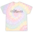 Minimalist Canoeing Water River Canoe Tie-Dye T-Shirts Hazy Rainbow Tie-Dye