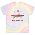 Monterey California Kayak Canoe Paddling Outdoor Tie-Dye T-Shirts Hazy Rainbow Tie-Dye