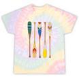 Paddle Canoe Tie-Dye T-Shirts Hazy Rainbow Tie-Dye