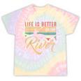 Rowing Canoe Kajak Life Is Better On The River Tie-Dye T-Shirts Hazy Rainbow Tie-Dye Rowing Canoe Kajak Life Is Better On The River Tie-Dye T-Shirts Hazy Rainbow Tie-Dye